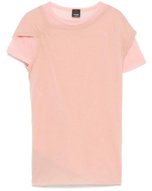 Pinko レイヤード Tシャツ Pink