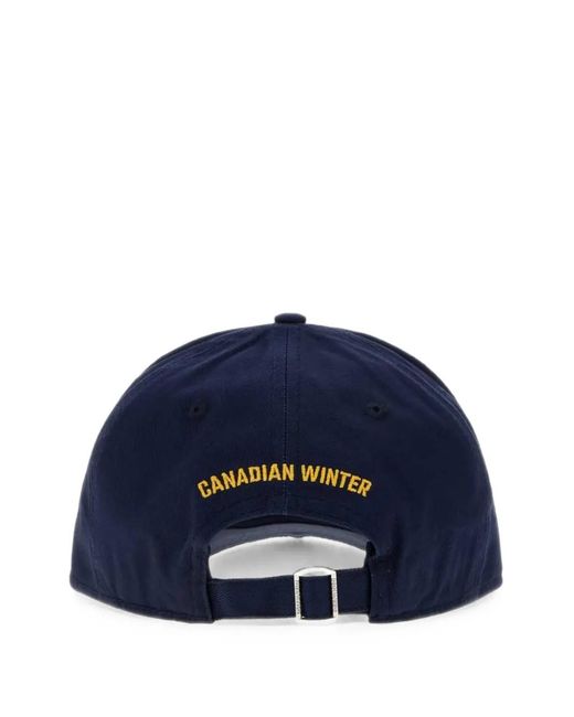 DSquared² Blue Baseball Cap for men