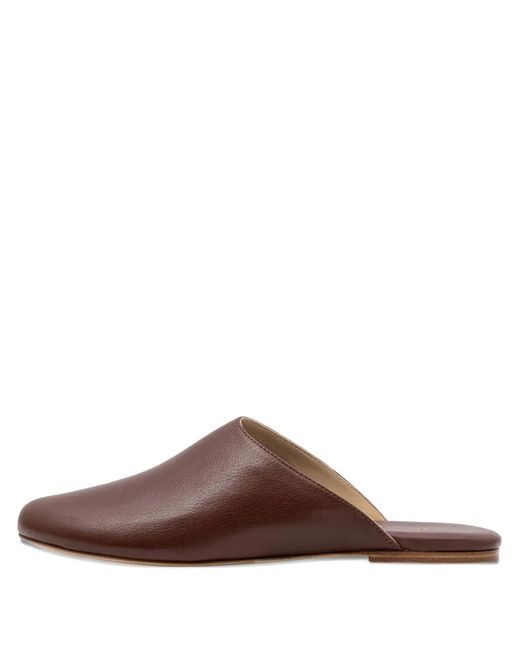 A.P.C. Brown Leather Mules for men