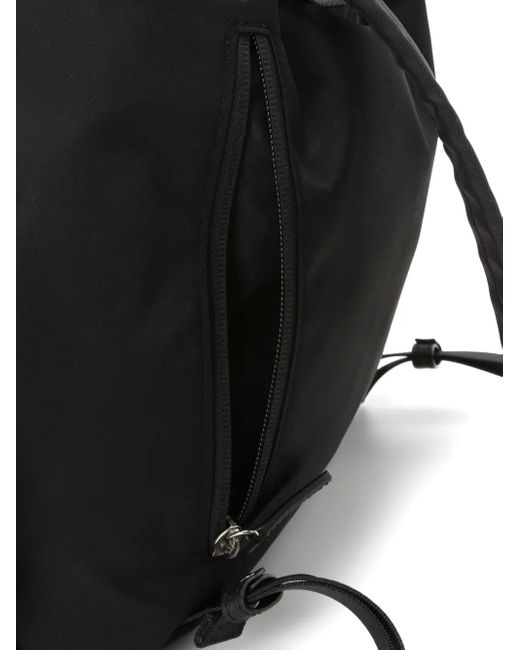 Agnes B. Black Drawstring Tote Bag