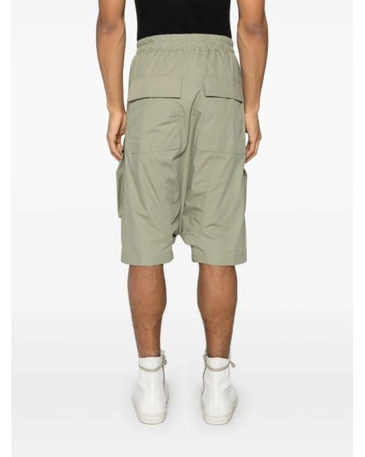 Rick Owens Green Pods Cargo Shorts for men