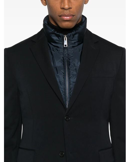 Prada Linea Rossa Black Zip-Up Padded Blazer for men