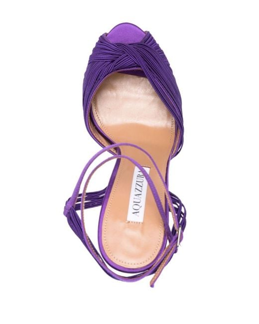 Aquazzura Purple Sandals
