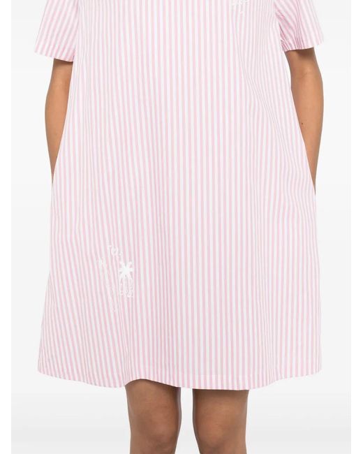 Joshua Sanders Pink Smilet Striped Dress