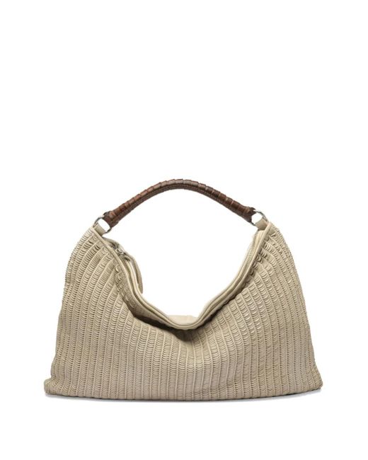 Reptile's House Natural Large Atena Leather Shoulder Bag