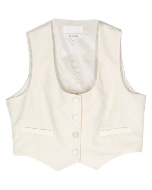 Racil White Tony Waistcoat