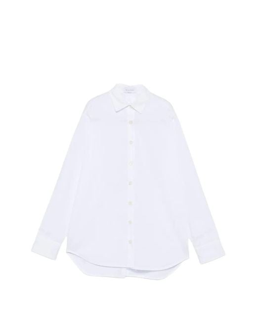 THE NINA STUDIO White Buttoned Tie-Fastening Shirt