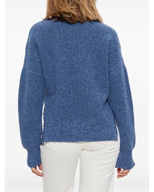 Marni Blue Wool Turtleneck