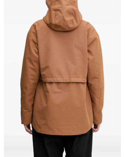 Columbia Brown Drawstrings Hooded Jacket