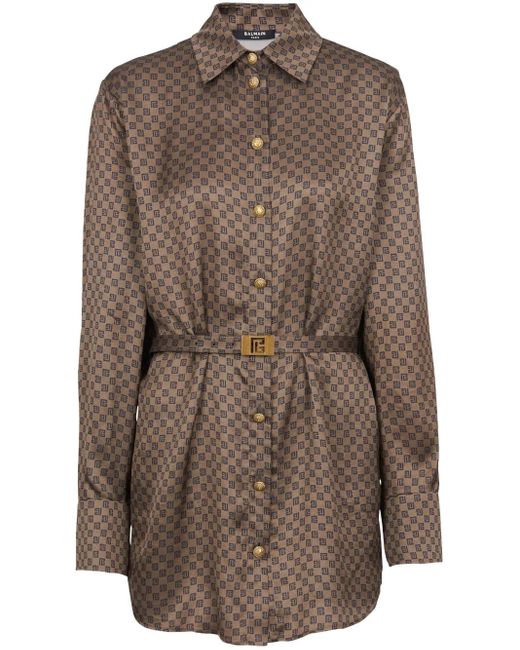 Balmain Brown Shirts