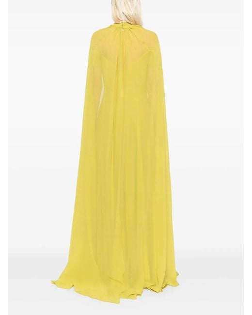 Elie Saab Yellow Mela Verde Dress