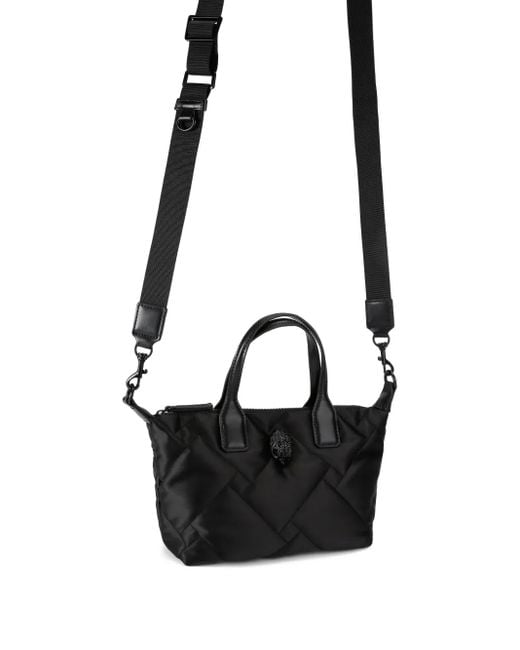 Kurt Geiger Black Quilted Eagle Head Shopper Bag