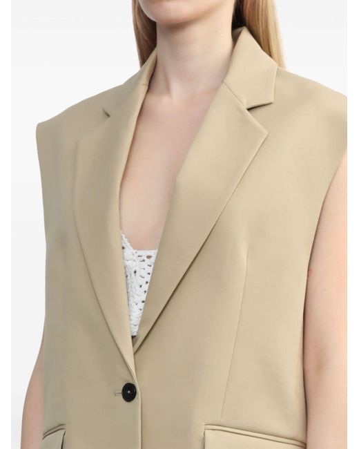 IRO Natural Sleeveless Tailored Jacket