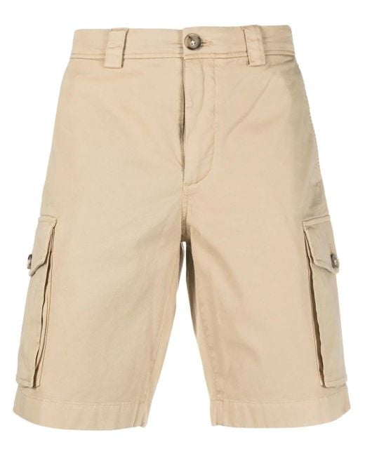 Woolrich Natural Classic Cargo Shorts Beach for men