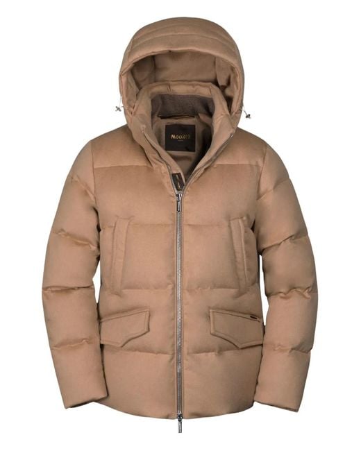 Moorer Brown Valls Hooded Jacket for men