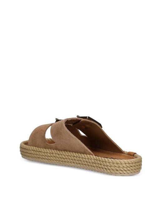 Bohonomad Brown Sydney Buckle-Fastening Rope-Trimmed Espadrilles