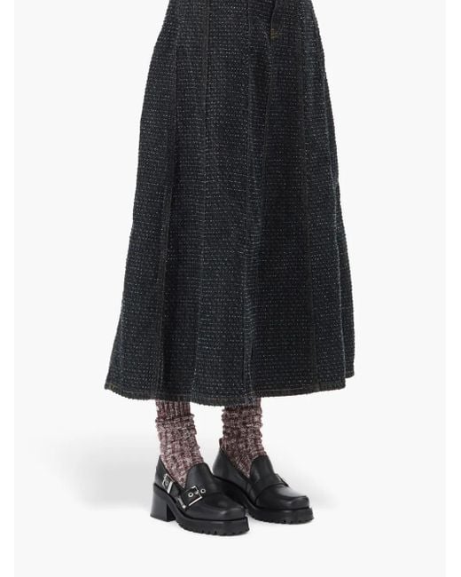 Ganni Black Platform Loafers