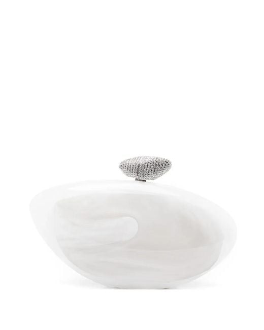 Benedetta Bruzziches White Pochette Armonia À Ornements