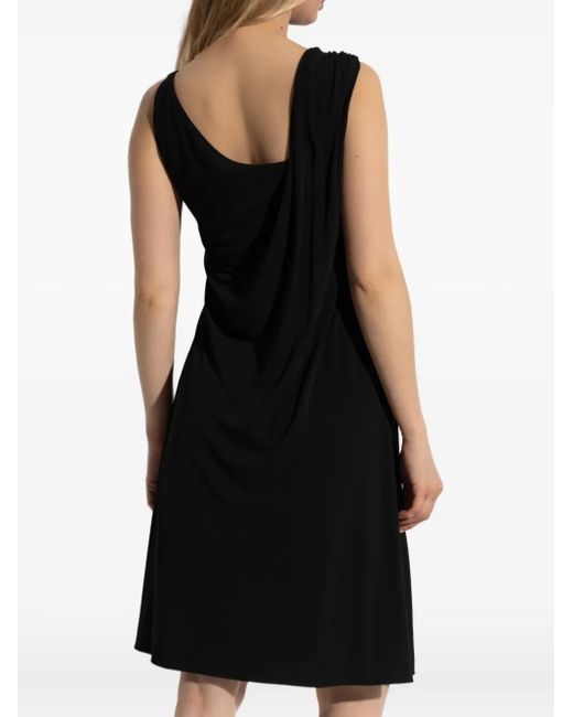 Versace Black Kleid Mit Dekorativer Sicherheitsnadel