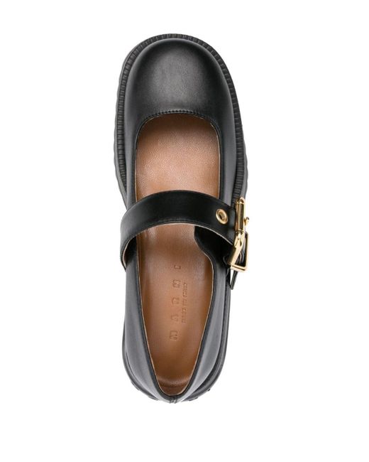 Zapatos Mary Jane con tacón de 60 mm Marni de color Black