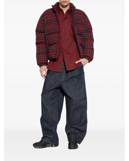 Off-White c/o Virgil Abloh Red Down Jackets for men