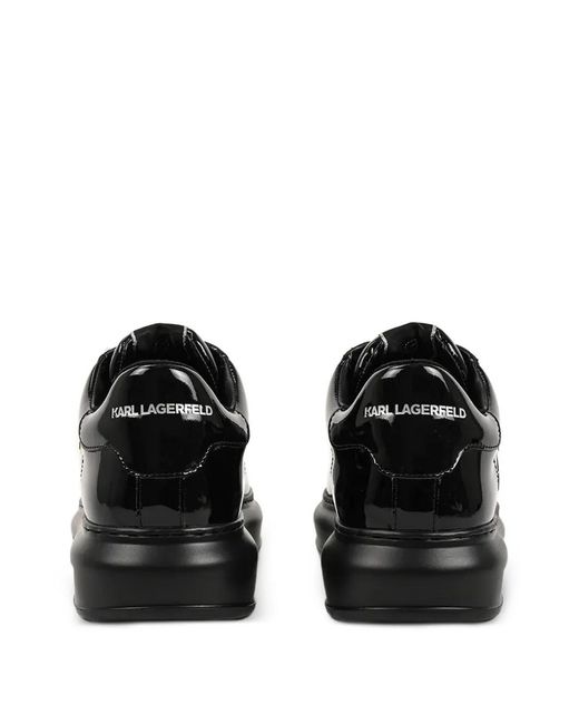 Karl Lagerfeld Black Kapri Nft Leather Sneakers for men