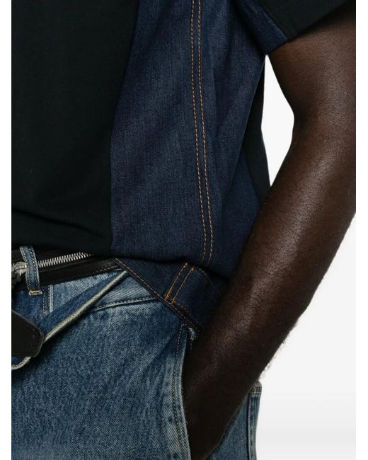 Sacai Black Chest-Pocket T-Shirt for men