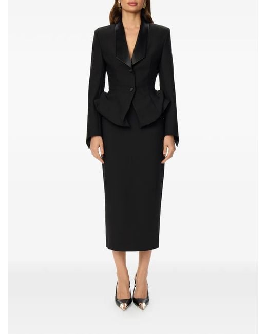 POST MERIDIEM Black Peplum Jacket