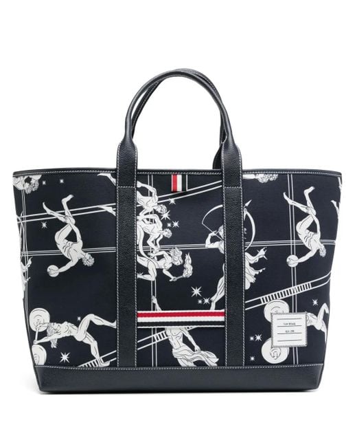 【関税込み】thom browne Medium Tool Tote' shopping bag Thom Browne Medium Tool Tote Bag in Black | Lyst