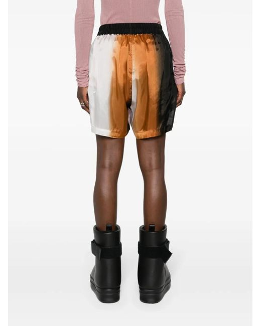 Rick Owens Gray Wide-Leg-Shorts Mit Farbverlauf