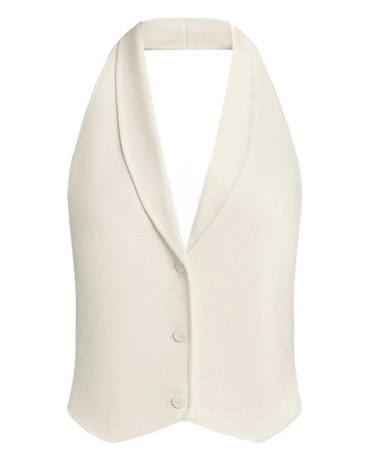 12 STOREEZ White Open-Back Top