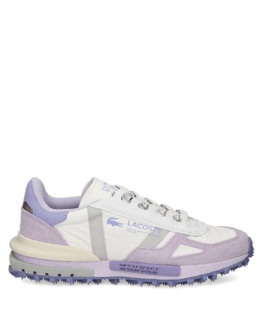 Lacoste White Elite Active Panelled Sneakers