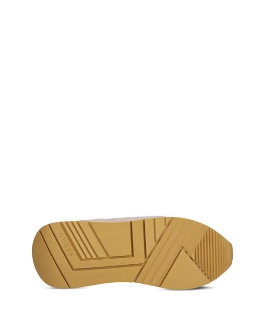 Guess White Energy Glitter-Embellished Sneakers