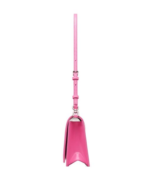 Marc Jacobs Pink The Mirror Shoulder Leather Bag