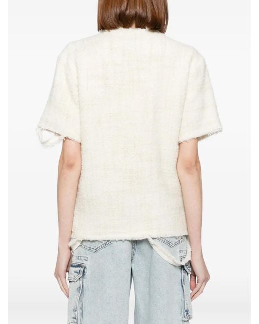 Magliano White Bouclé Jacket