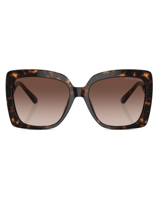 Michael Kors Brown Nice Oversize Square-frame Sunglasses