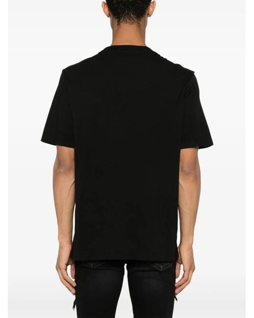 Amiri Black Snake Print Tee For – Fw24 Collection for men