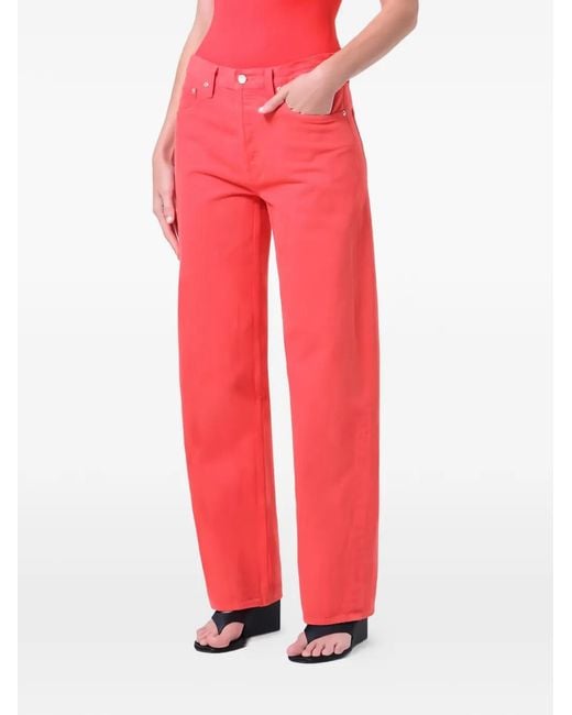 Vaqueros Anchos Arc Agolde de color Red