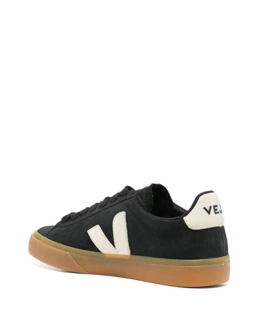 Veja Black Campo Bold Suede Sneakers