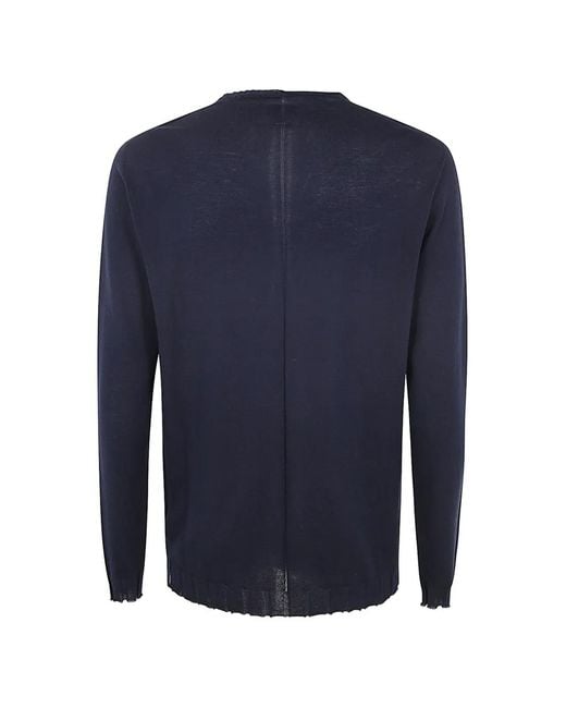 MD75 Blue Crew-Neck Pullover for men
