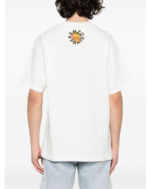 KENZO T-Shirt " Orange" in White für Herren