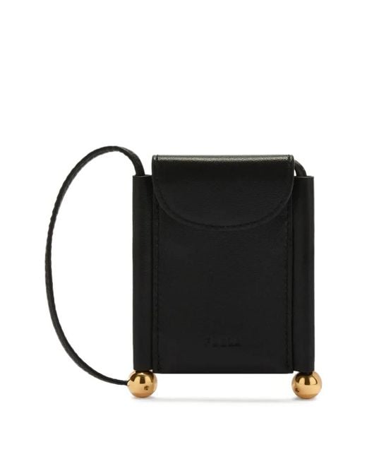 Furla Black Sfera Strap Card Case