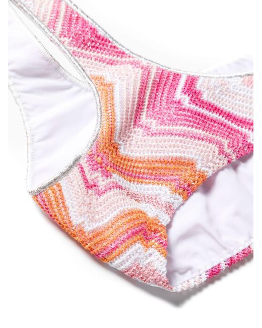 Missoni Pink Chevron Knit Bikini