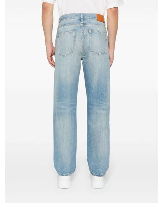 Sandro Blue Slim-fit Faded Jeans for men