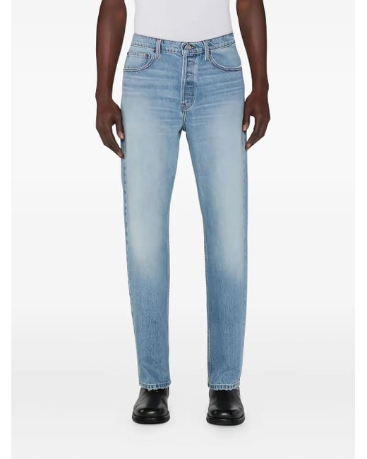 FRAME Blue Button-Fly Jeans for men