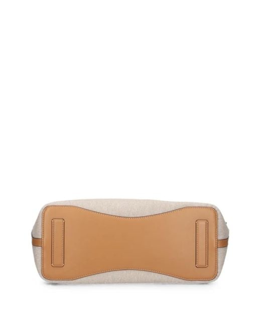 Kate Spade White Leather-Panel Shoulder Bag
