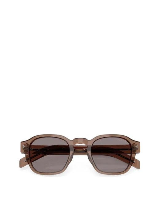 Prada Gray Square-Frame Sunglasses