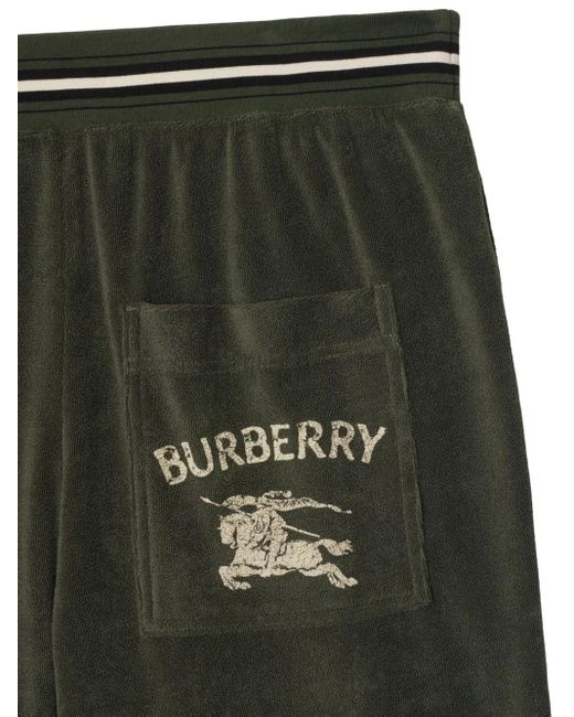 Burberry Green Elasticated-Waist Shorts for men
