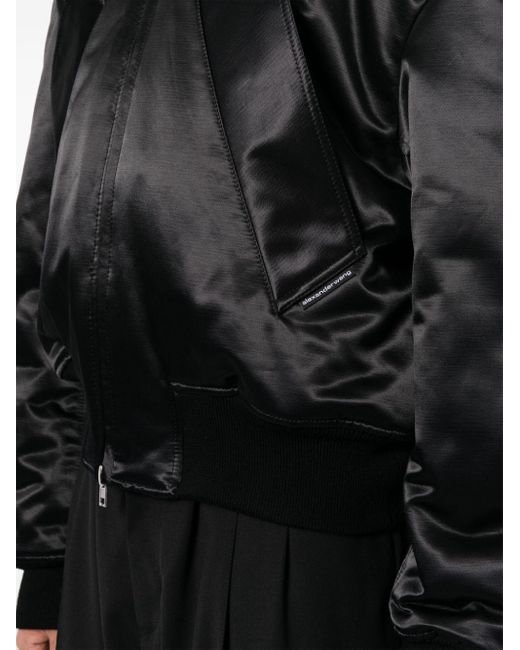 Alexander Wang Black Drop-shoulder Bomber Jacket for men