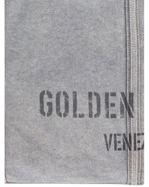 Golden Goose Deluxe Brand Gray Logo-Print Tote Bag